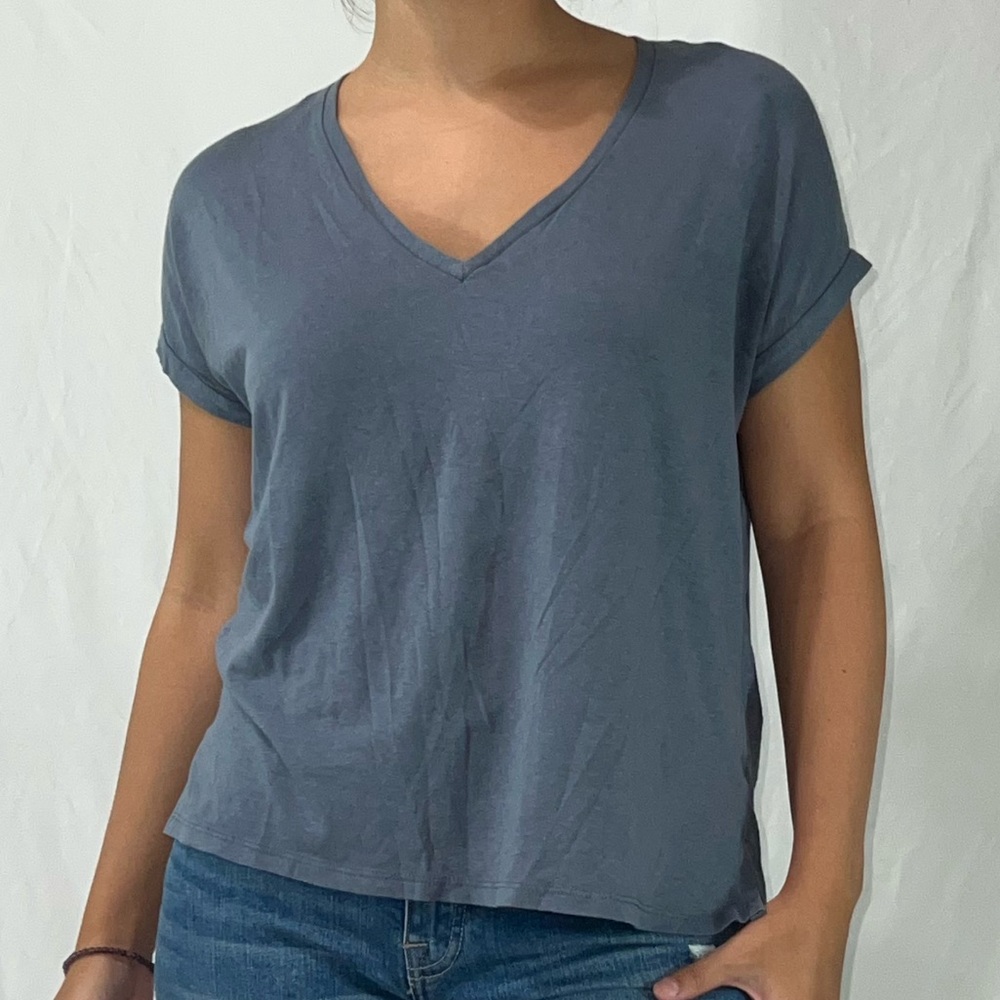 Blue Topshop V-neck